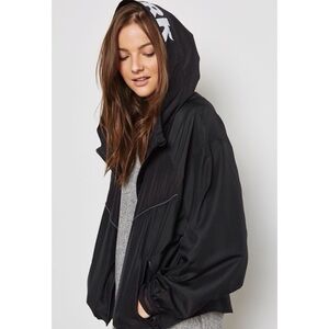 Ivy Park | Cropped Panel | Oversized | Black | Hooded | Jacket | Medium